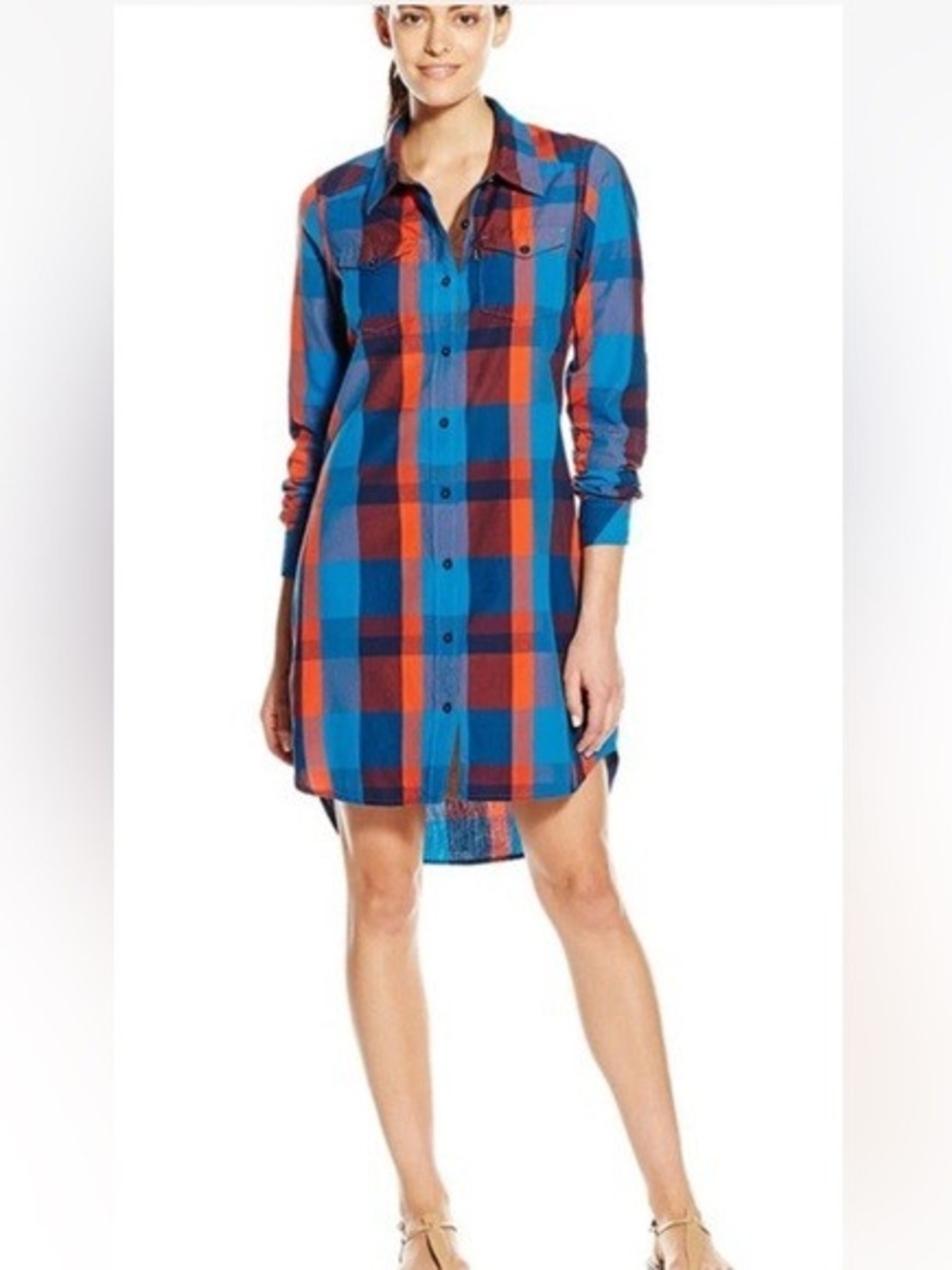 Kavu Long-Sleeve Shirt Dress